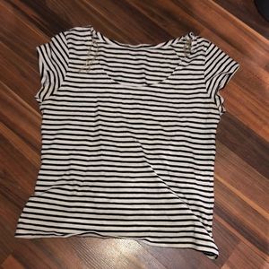 White and black stripped shirt